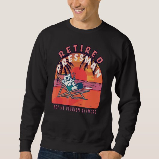 Sweatshirt Retraite Vintage du préposé à la retraite (Devant)