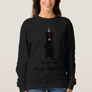Sweatshirt Retriever à revêtement plat Je suis un chien Unico