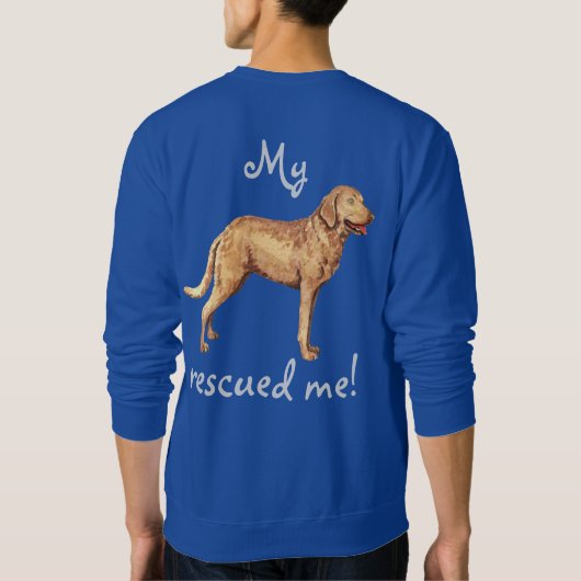 Sweatshirt Retriever de la baie de Chesapeake Secourt (Dos)