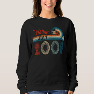 Sweatshirt Retro 14 Anniversaire Vintage Juillet 2008 14 Ans