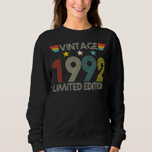 Sweatshirt Retro 1992 30e anniversaire 30 ans (Devant)
