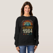 Sweatshirt Retro 38e anniversaire 38 ans d'être génial Octo (Devant entier)
