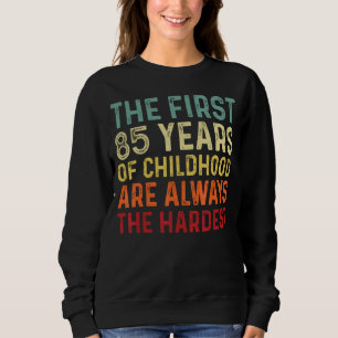 Sweatshirt Retro 85 Ans Hommes Femmes Dit 85ème Anniversaire
