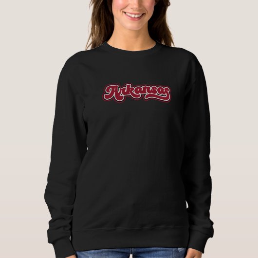Sweatshirt Retro Arkansas Vintage Script   (Devant)