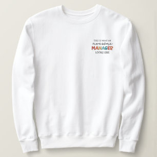 Sweatshirt Retro Awesome Manager Funny