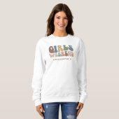 Sweatshirt Retro Bachelorette Filles Week-end Mariée (Devant entier)
