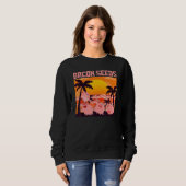 Sweatshirt Retro Bacon Seeds, Boys Girls Farmer, Hog Lover, C (Devant entier)