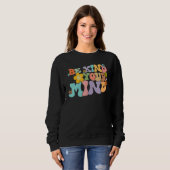 Sweatshirt Retro Be Kind To Your Mind Mental Health Mindfulne (Devant entier)