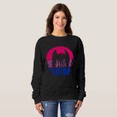 Sweatshirt Retro Bi Mothman Bisexual Pride Point agréable Cry (Devant entier)