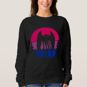 Sweatshirt Retro Bi Mothman Bisexual Pride Point agréable Cry