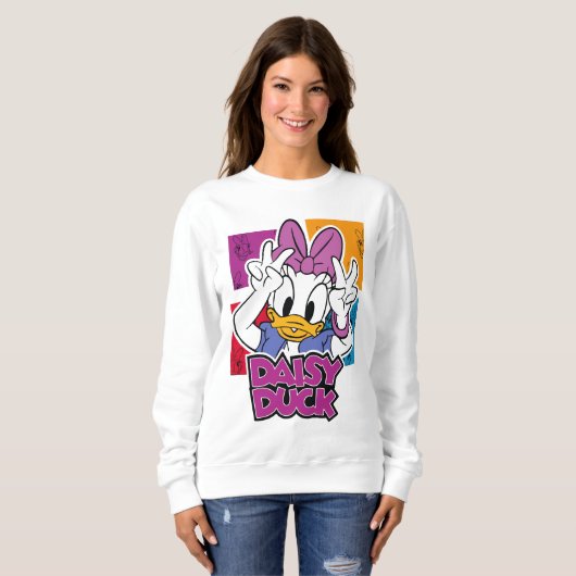 Sweatshirt Retro Cartoon Duck – Playful & Nostalgic Design (Devant entier)