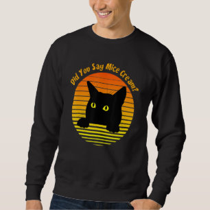 Sweatshirt Retro Cat As-Tu Dit Mice Cream