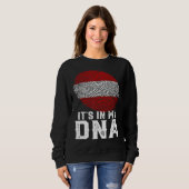 Sweatshirt Retro C'est dans mon ADN Empreinte Autriche Drapea (Devant entier)