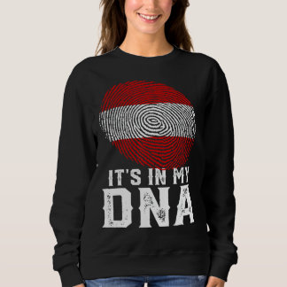 Sweatshirt Retro C'est dans mon ADN Empreinte Autriche Drapea