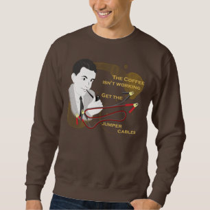 Sweatshirt Rétro chemise drôle de café de papa