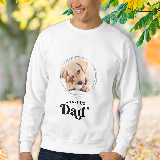 Sweatshirt Retro Chien DAD Personnalisé Chien Chien Photo Ani
