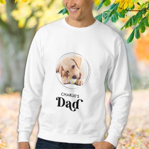 Sweatshirt Retro Chien DAD Personnalisé Chien Chien Photo Ani