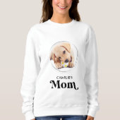 Sweatshirt Retro Chien MOM Personnalisé Chien Chien Photo Ani (Devant)