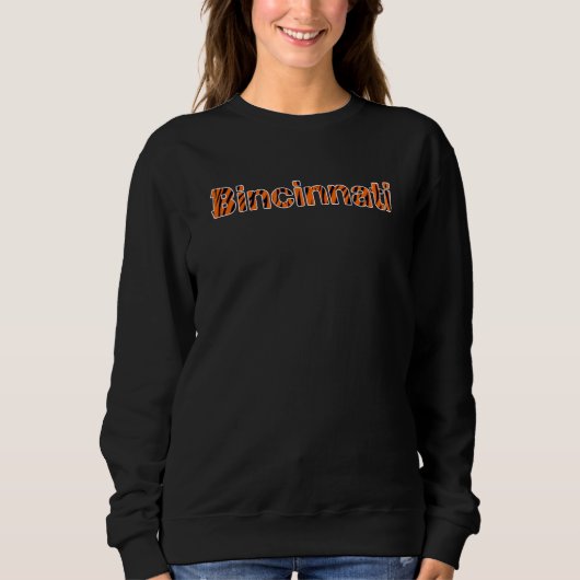 Sweatshirt Rétro Cincinnati Cincy Vintage Classique Cincinnat (Devant)