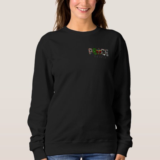 Sweatshirt Retro Cool Graphic Peaceful For Cold Christmas Day (Devant)