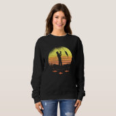 Sweatshirt Retro Coucher De Soleil Pêche Aimer Poisson Pour P (Devant entier)