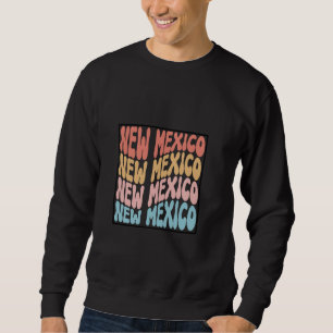 Sweatshirt Retro Cute élégant tendance New Mexico State Paste