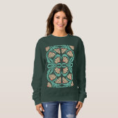 Sweatshirt Retro Daisies Birth Flower April (Devant entier)