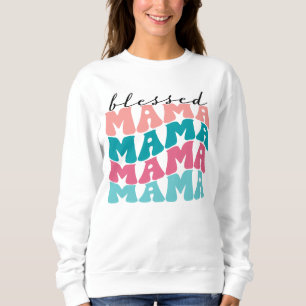 Sweatshirt rétro de maman béni