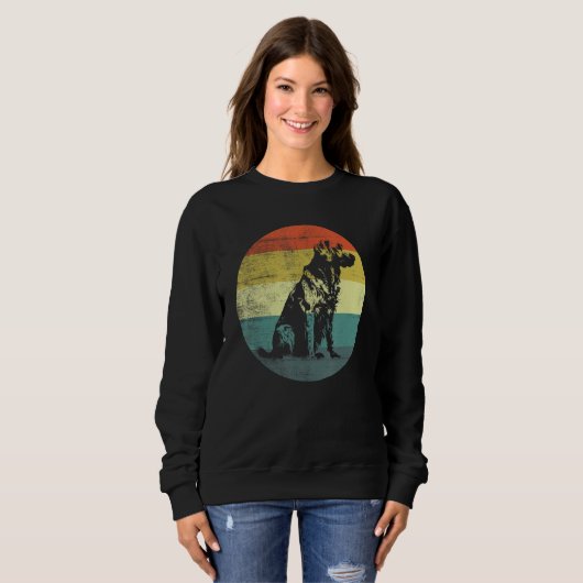 Sweatshirt Retro Design Kuvasz Dog (Devant entier)
