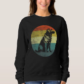 Sweatshirt Retro Design Kuvasz Dog (Devant)