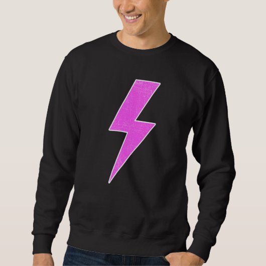 Sweatshirt Rétro en détresse avant et arrière PINK & WHITE Li (Devant)