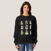 Sweatshirt Retro Enseignant Halloween Ghost Booker Lire plus (Devant entier)