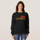 Sweatshirt Retro Fly Fishing Brook Trout By Black Fly (Devant entier)