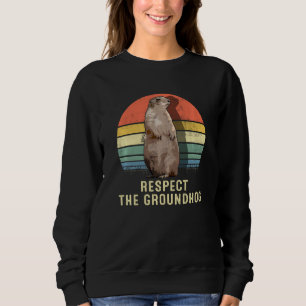 Sweatshirt Retro Funny Respect Le Jour De La Marmotte