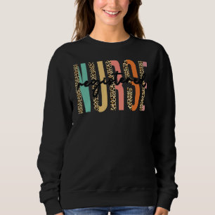 Sweatshirt Rétro Futur Infirmière Vie Pour Infirmière Infirmi