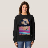 Sweatshirt Retro Galapagos Islands Ecuador Souvenir Surf (Devant entier)