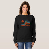 Sweatshirt Retro Graphic Climbing Bouldering Rock Climber Mou (Devant entier)