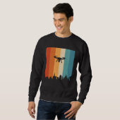 Sweatshirt Retro Graphic Drone Flying Quadcopter Pilot RC Dro (Devant entier)