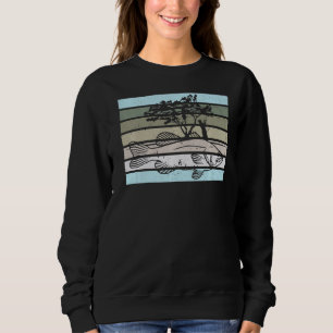 Sweatshirt Retro Graphic Fisher Hobby Fisher Fishing Rod Carp
