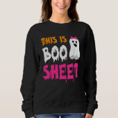 Sweatshirt Retro Groovy Cute Ghost Spooky Halloween This Is B (Devant)