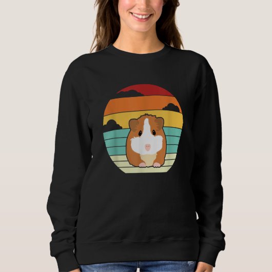 Sweatshirt Retro Guinea Pig Guinea Pig Breeder Guinea Pig (Devant)