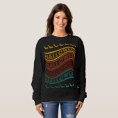 Sweatshirt Retro Happy Halloween (Devant entier)