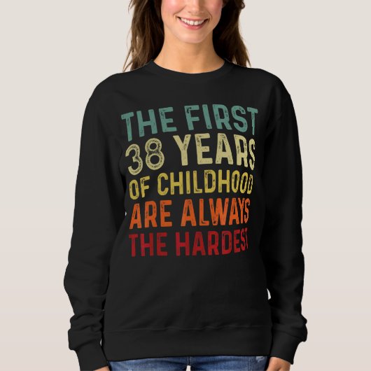 Sweatshirt Retro Hommes de 38 ans, 38e anniversaire (Devant)