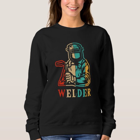 Sweatshirt Retro Inspector Tig Tack Mig Rig Technician Welder (Devant)