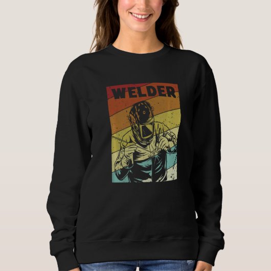Sweatshirt Retro Inspector Tig Tack Mig Rig Technician Welder (Devant)