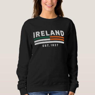 Sweatshirt Retro Ireland Inspirée par le drapeau Heritage Est