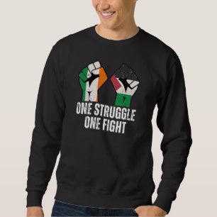 Sweatshirt Rétro Irlande Palestine Solidarité Première révolu