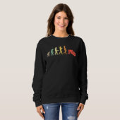 Sweatshirt Retro Jiu Jitsu Evolution Pour Jiu Jitsu Practice (Devant entier)