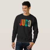 Sweatshirt Retro Judo Vintage Judo (Devant entier)