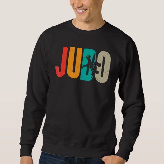 Sweatshirt Retro Judo Vintage Judo (Devant)